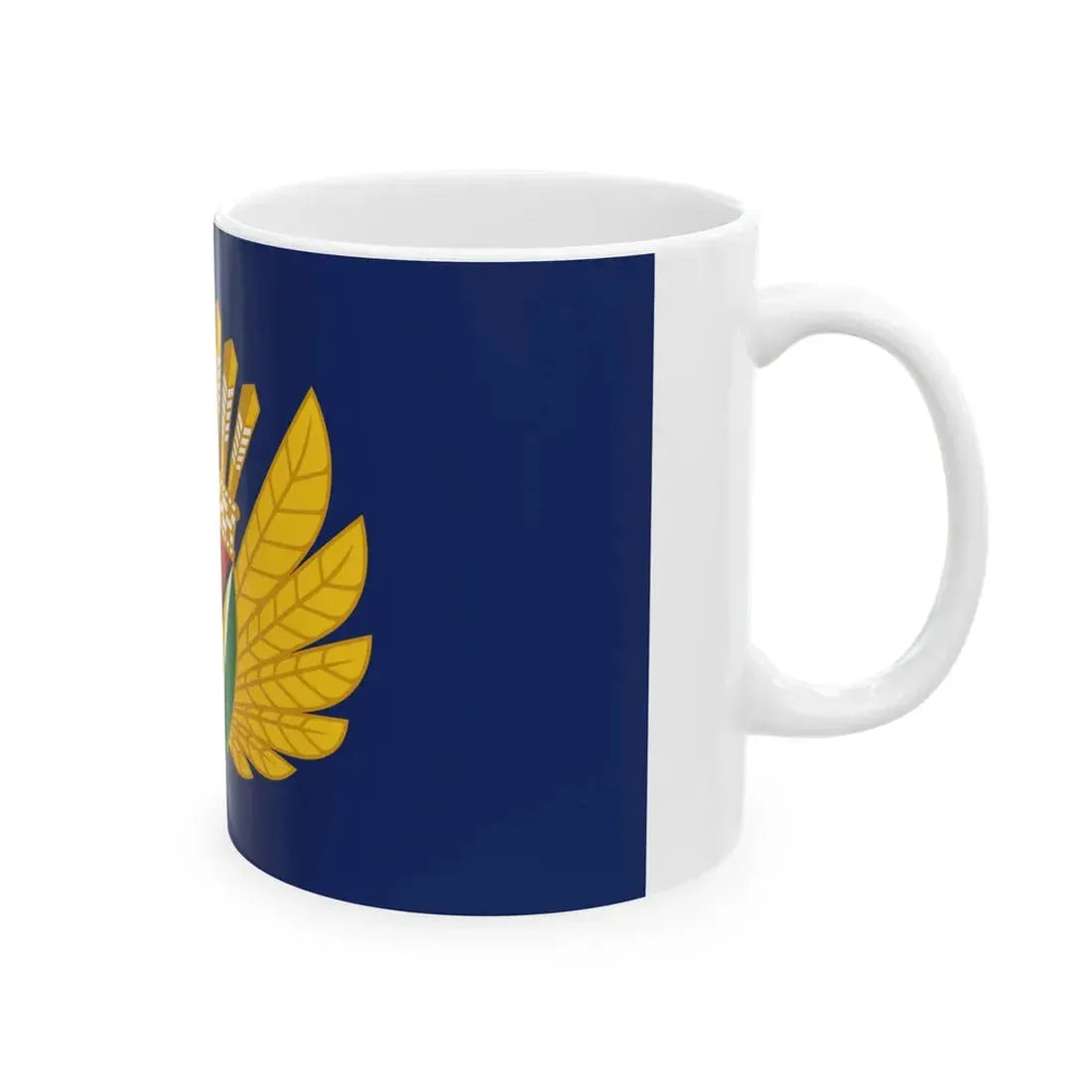 Presidential Standard of Guyana - President Irfaan Ali (Guyana) White Coffee Mug - Go Mug Yourself