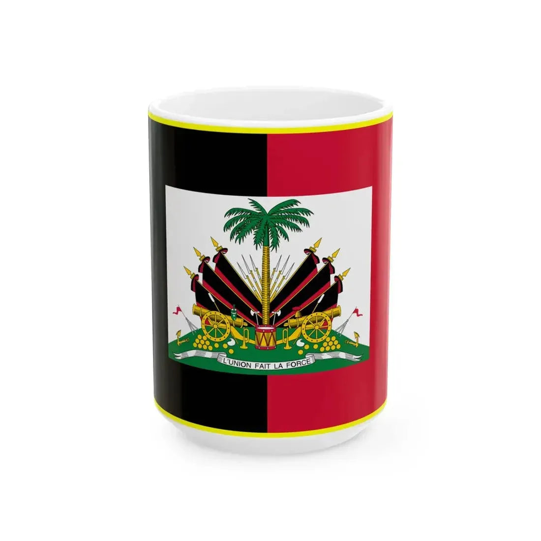 Presidential Standard of Haiti 1964-1986 (Haiti) White Coffee Mug 15oz - Go Mug Yourself