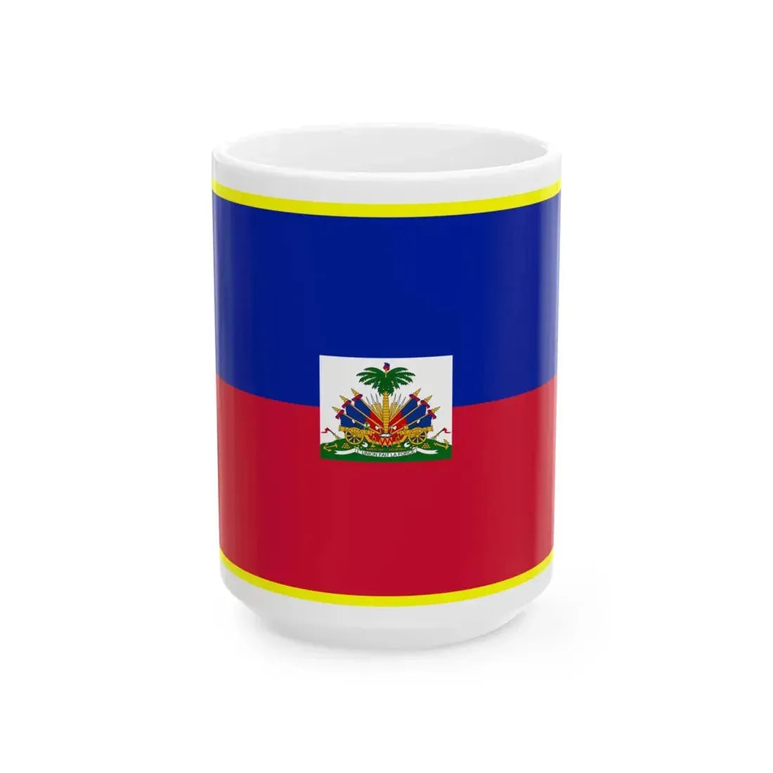 Presidential Standard of Haiti (Haiti) White Coffee Mug 15oz - Go Mug Yourself