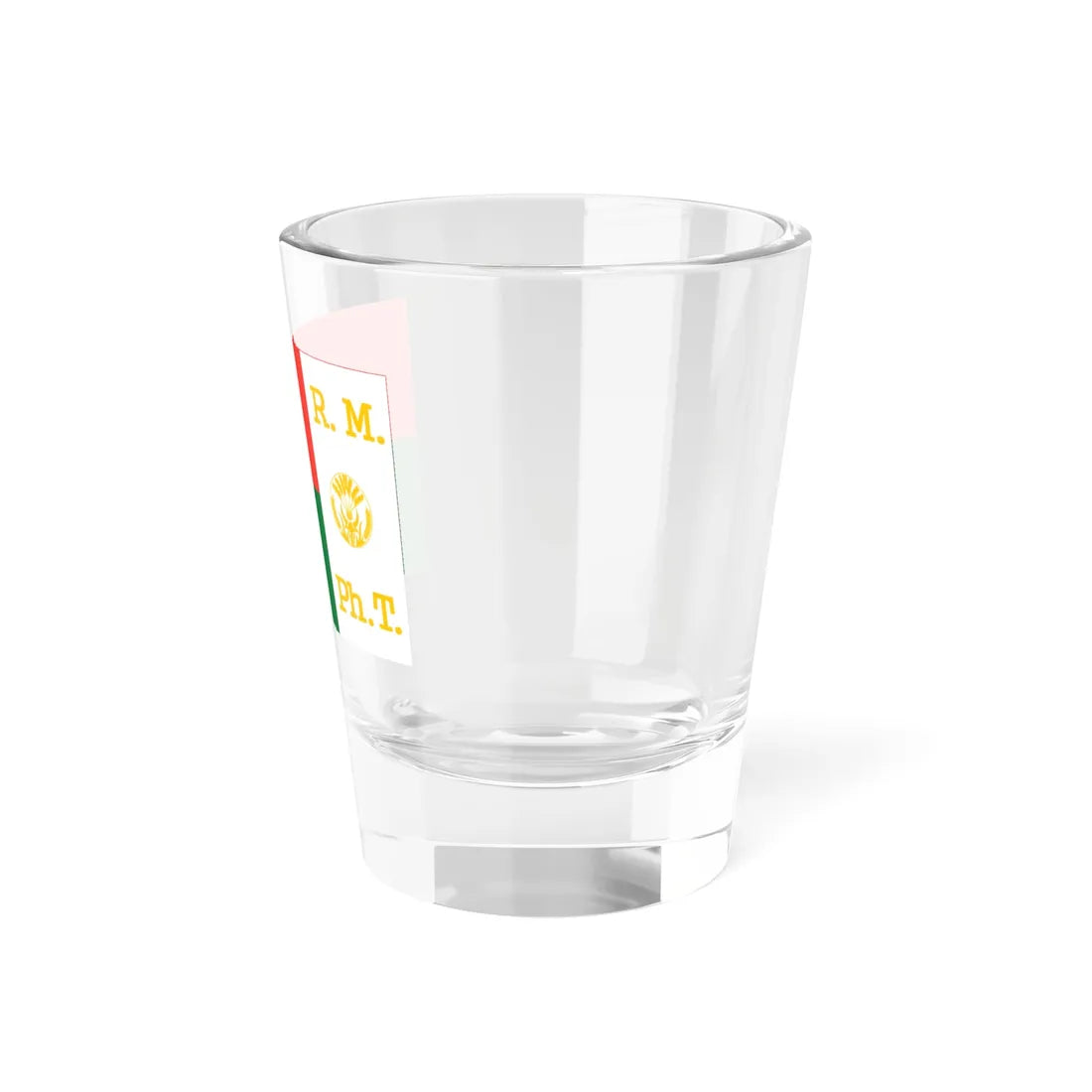Presidential Standard of Madagascar 1959-1972 reverse (Madagascar) Shot Glass 1.5oz - Go Mug Yourself