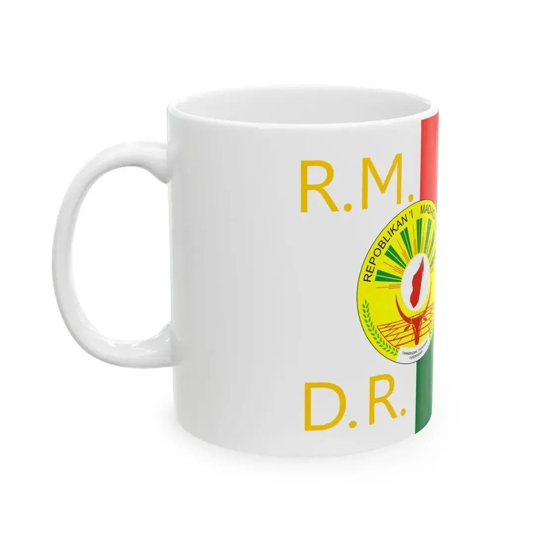 Presidential Standard of Madagascar 1998-2002 (Madagascar) White Coffee Mug - Go Mug Yourself