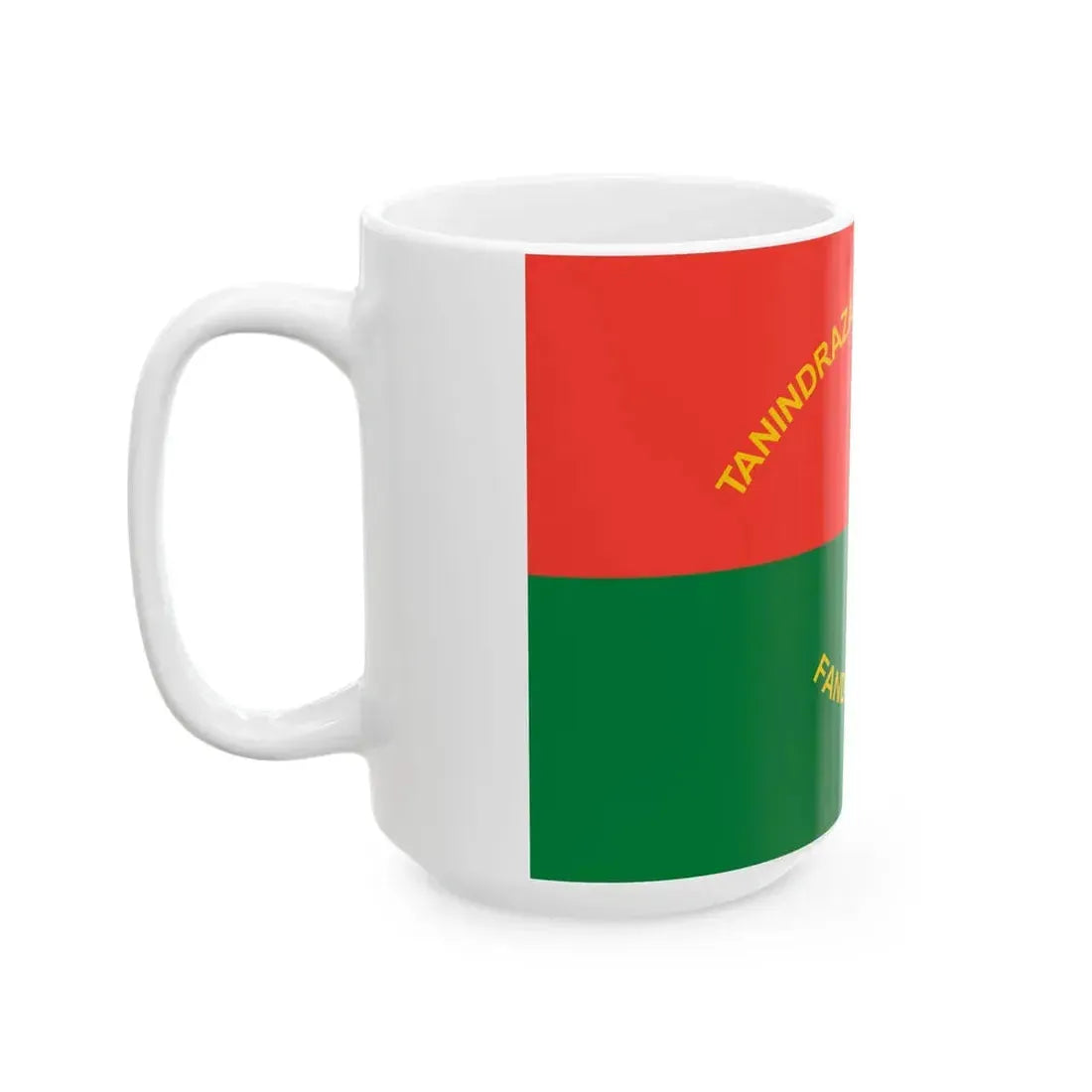 Presidential Standard of Madagascar 1998-2002 reverse (Madagascar) White Coffee Mug - Go Mug Yourself