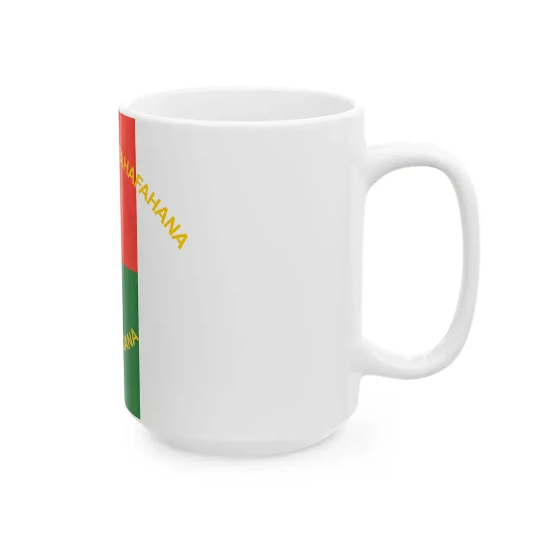 Presidential Standard of Madagascar 1998-2002 reverse (Madagascar) White Coffee Mug - Go Mug Yourself