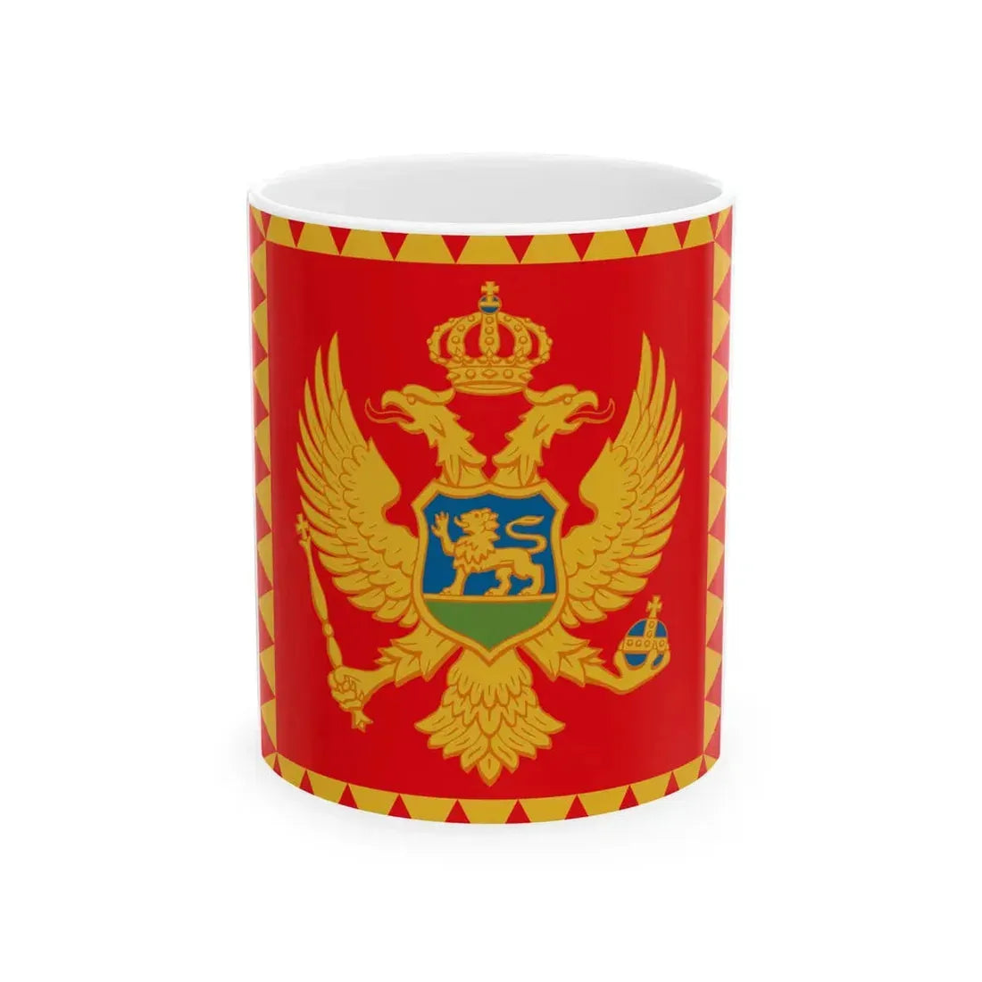 Presidential Standard of Montenegro (Montenegro) White Coffee Mug 11oz - Go Mug Yourself