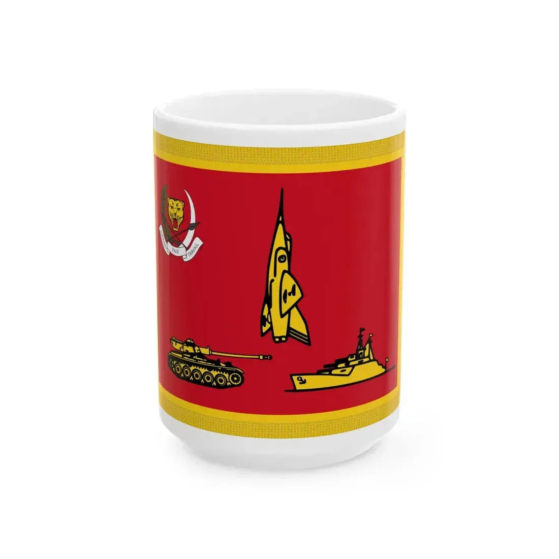 Presidential Standard of Zaire (Congo) White Coffee Mug 15oz - Go Mug Yourself