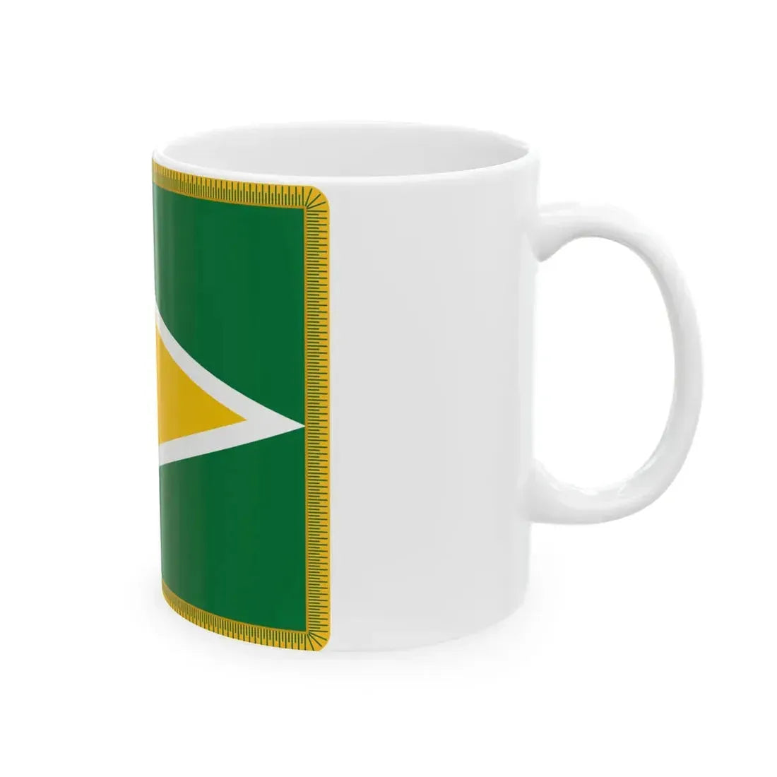 Presidential State Colour of the Guyana Defence Force (Guyana) White Coffee Mug - Go Mug Yourself