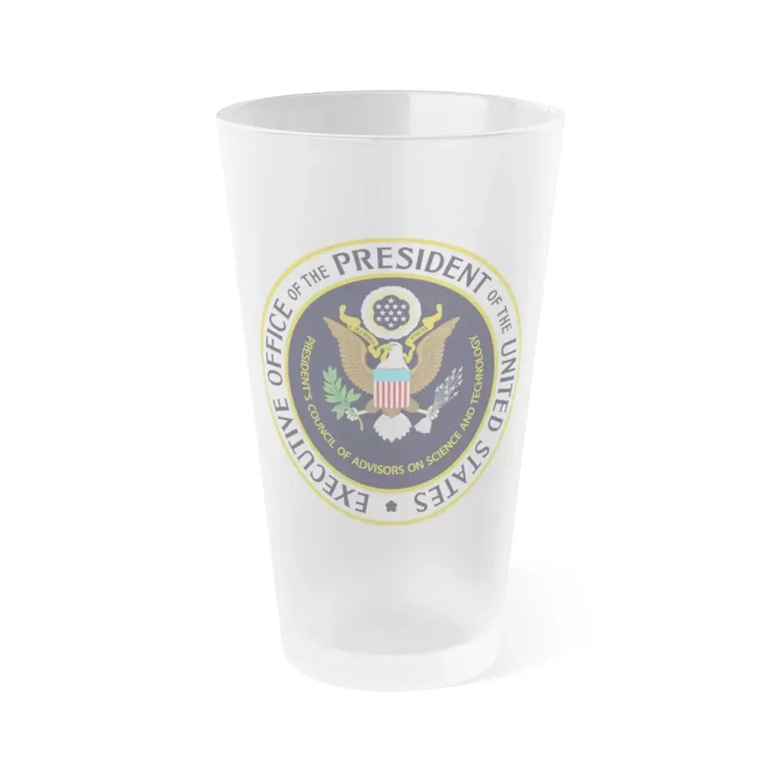Presidents Council of Advisors on Science and Technology - Frosted Pint Glass 16oz 16oz Frosted - Go Mug Yourself