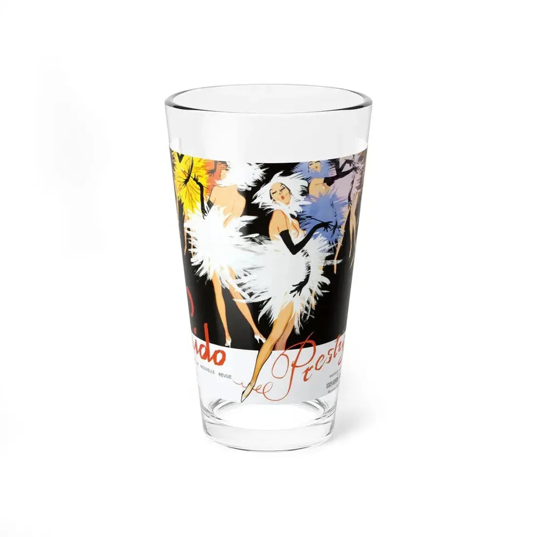 Prestige, Theatre poster for the Paris Lido, 1981 (Magazine Illustration) Pint Glass 16oz 16oz - Go Mug Yourself