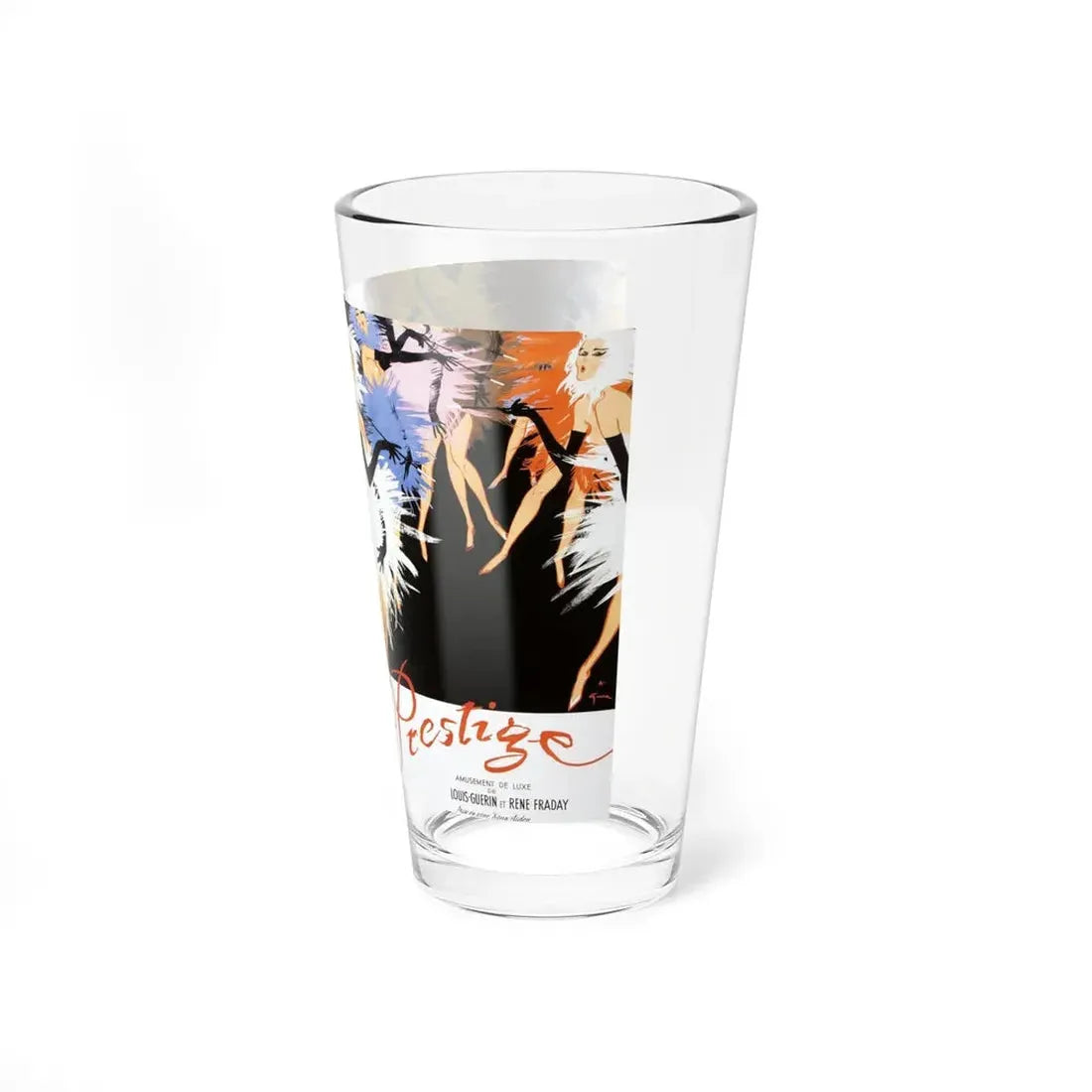 Prestige, Theatre poster for the Paris Lido, 1981 (Magazine Illustration) Pint Glass 16oz - Go Mug Yourself