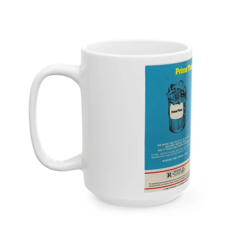 PRIME TIME (VHS COVER) - White Coffee Mug-Go Mug Yourself