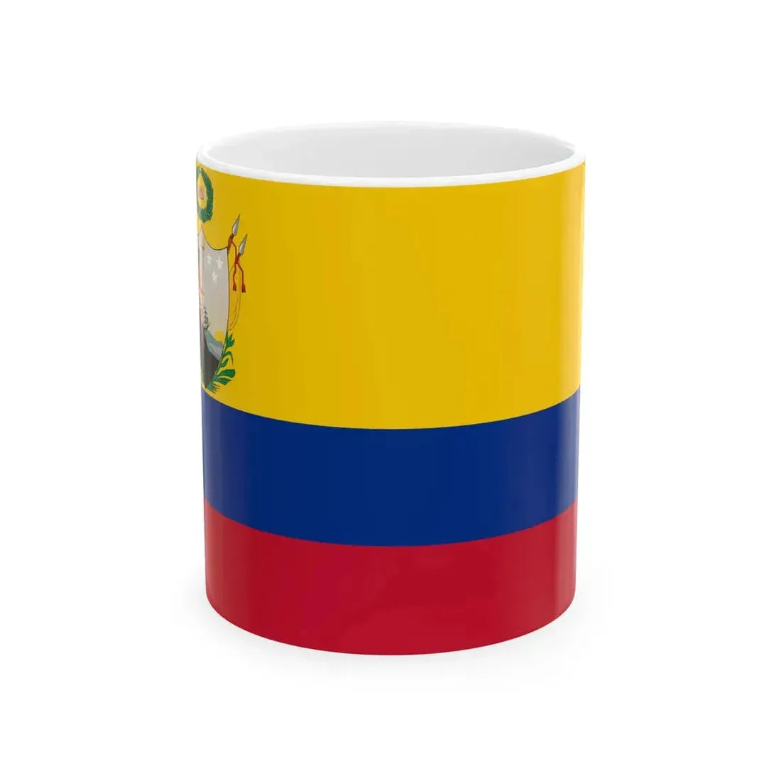 Primera bandera de la Gran Colombia (Colombia) White Coffee Mug 11oz - Go Mug Yourself