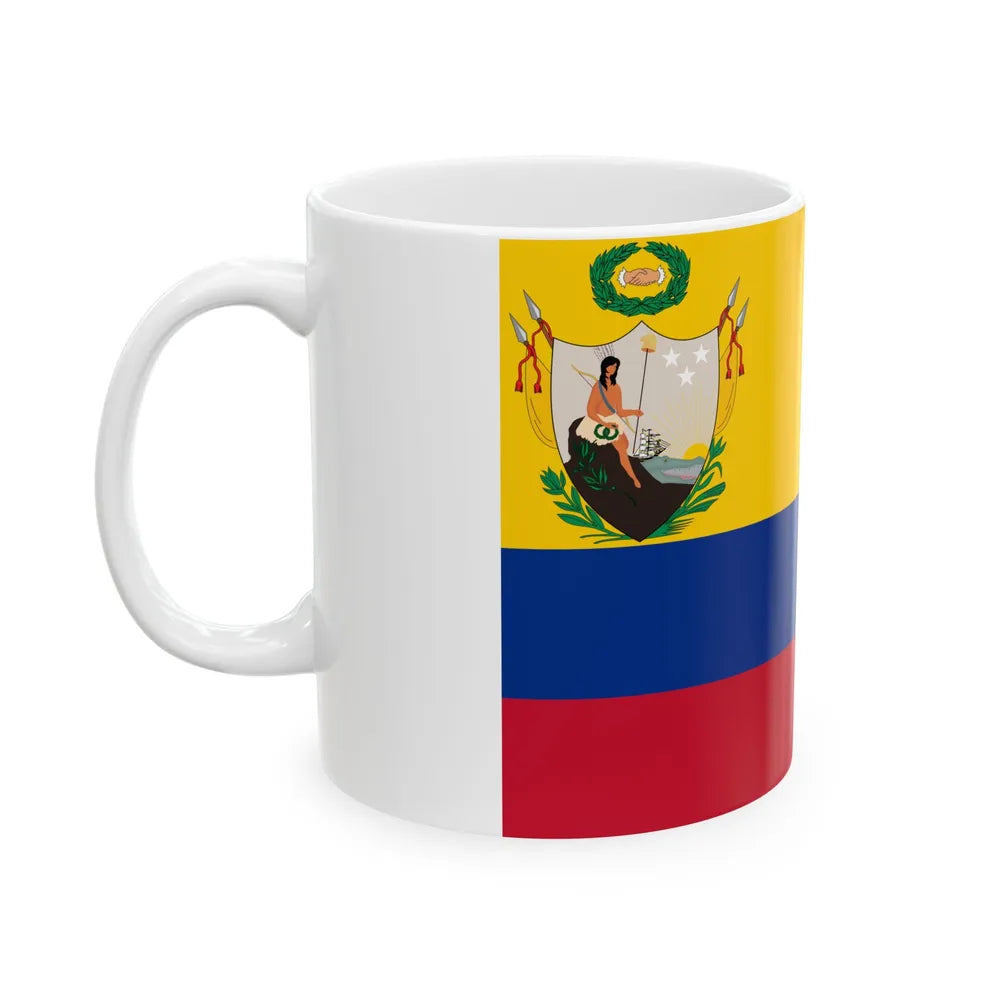 Primera bandera de la Gran Colombia (Colombia) White Coffee Mug - Go Mug Yourself