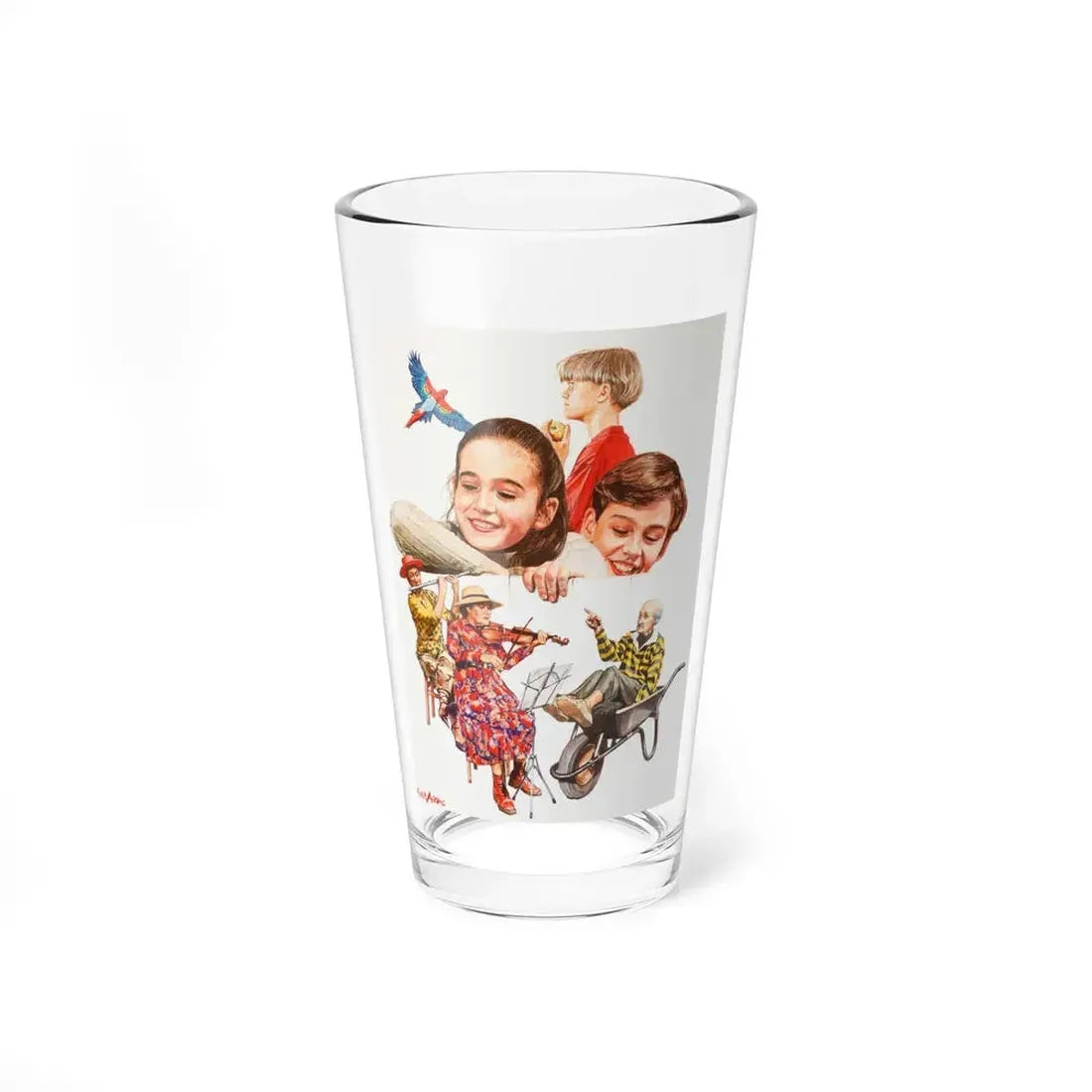 Primo Amore, Paperback Cover (1985) - Pint Glass 16oz 16oz - Go Mug Yourself