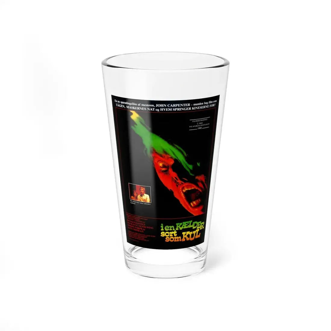 PRINCE OF DARKNESS (DANISH) 1987 Movie Poster - Pint Glass 16oz 16oz - Go Mug Yourself