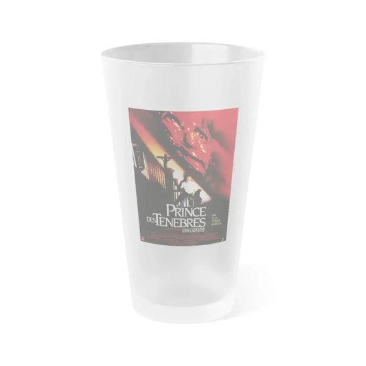 PRINCE OF DARKNESS (FRENCH) 1987 Movie Poster - Frosted Pint Glass 16oz 16oz Frosted - Go Mug Yourself