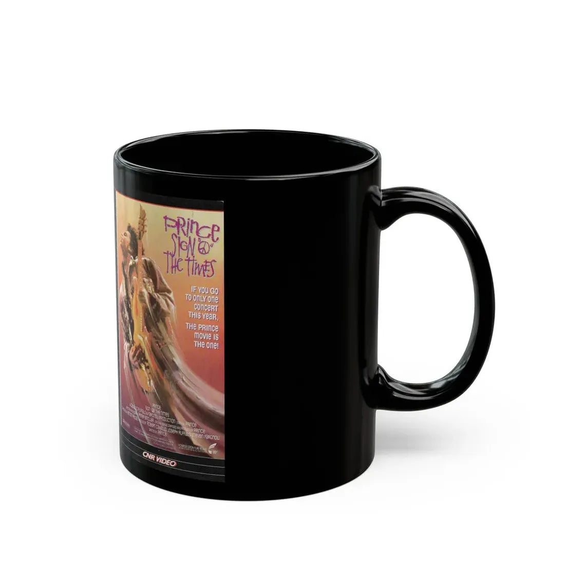 PRINCE SIGN O THE TIMES (VHS COVER) - Black Coffee Mug - Go Mug Yourself