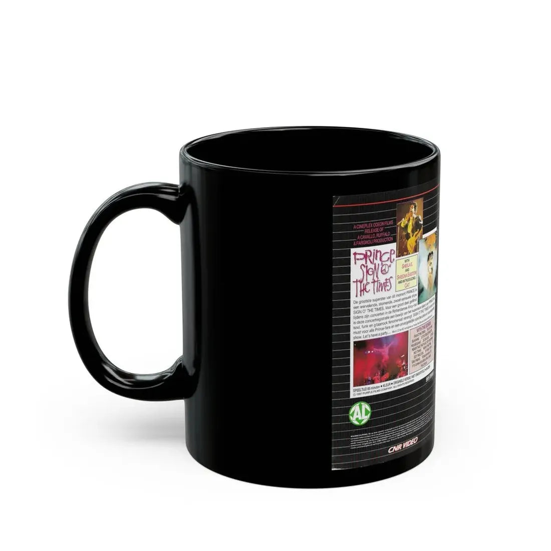 PRINCE SIGN O THE TIMES (VHS COVER) - Black Coffee Mug - Go Mug Yourself