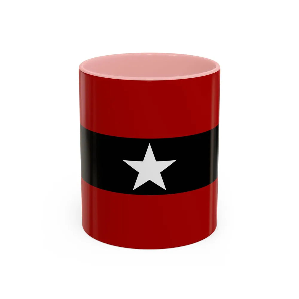 Principality of Albania Civil ensign 1914 to 1925 - Accent Coffee Mug 11oz Pink - Go Mug Yourself