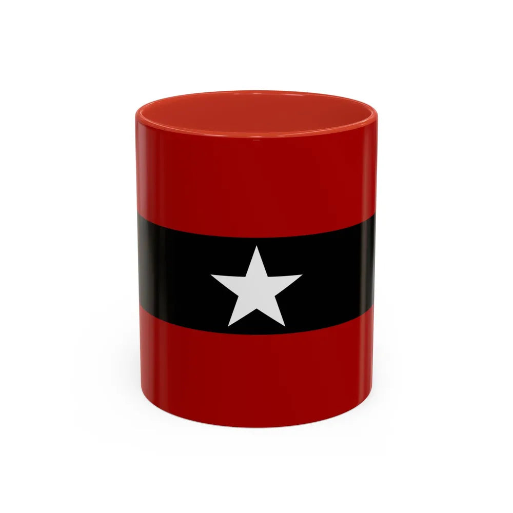 Principality of Albania Civil ensign 1914 to 1925 - Accent Coffee Mug 11oz Red - Go Mug Yourself