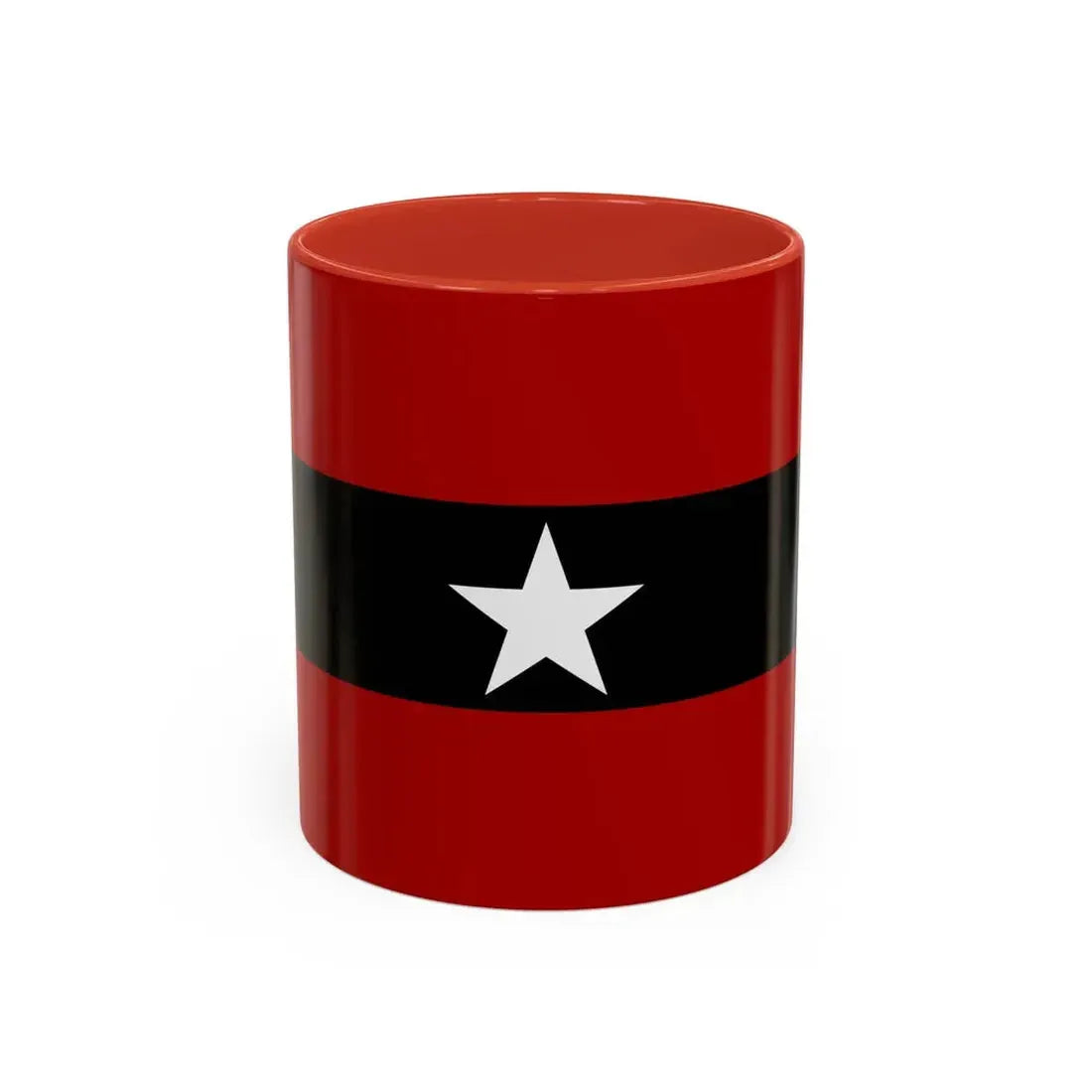 Principality of Albania Civil ensign 1914 to 1925 - Accent Coffee Mug 11oz Red - Go Mug Yourself