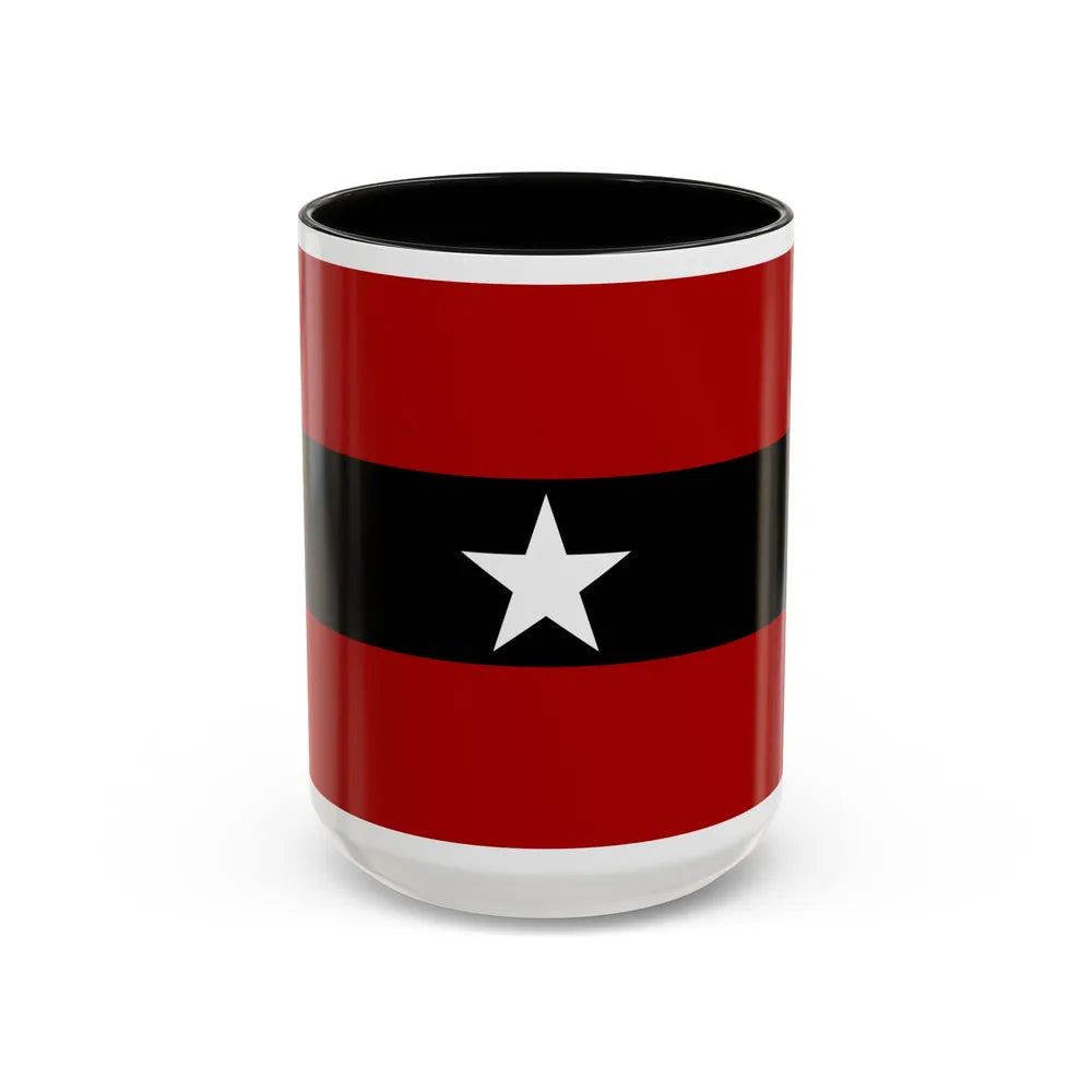 Principality of Albania Civil ensign 1914 to 1925 - Accent Coffee Mug 15oz Black - Go Mug Yourself