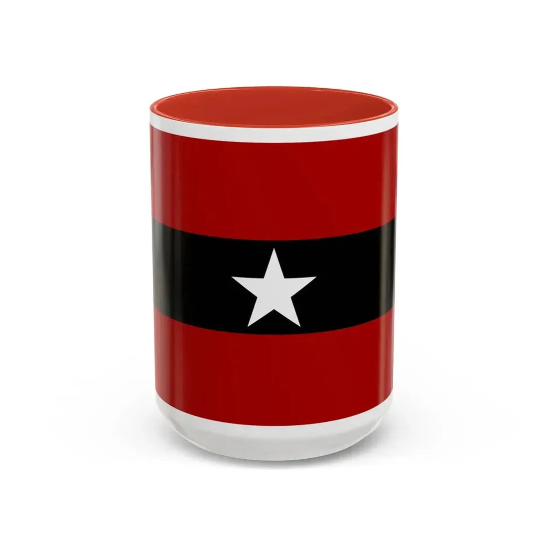 Principality of Albania Civil ensign 1914 to 1925 - Accent Coffee Mug 15oz Red - Go Mug Yourself