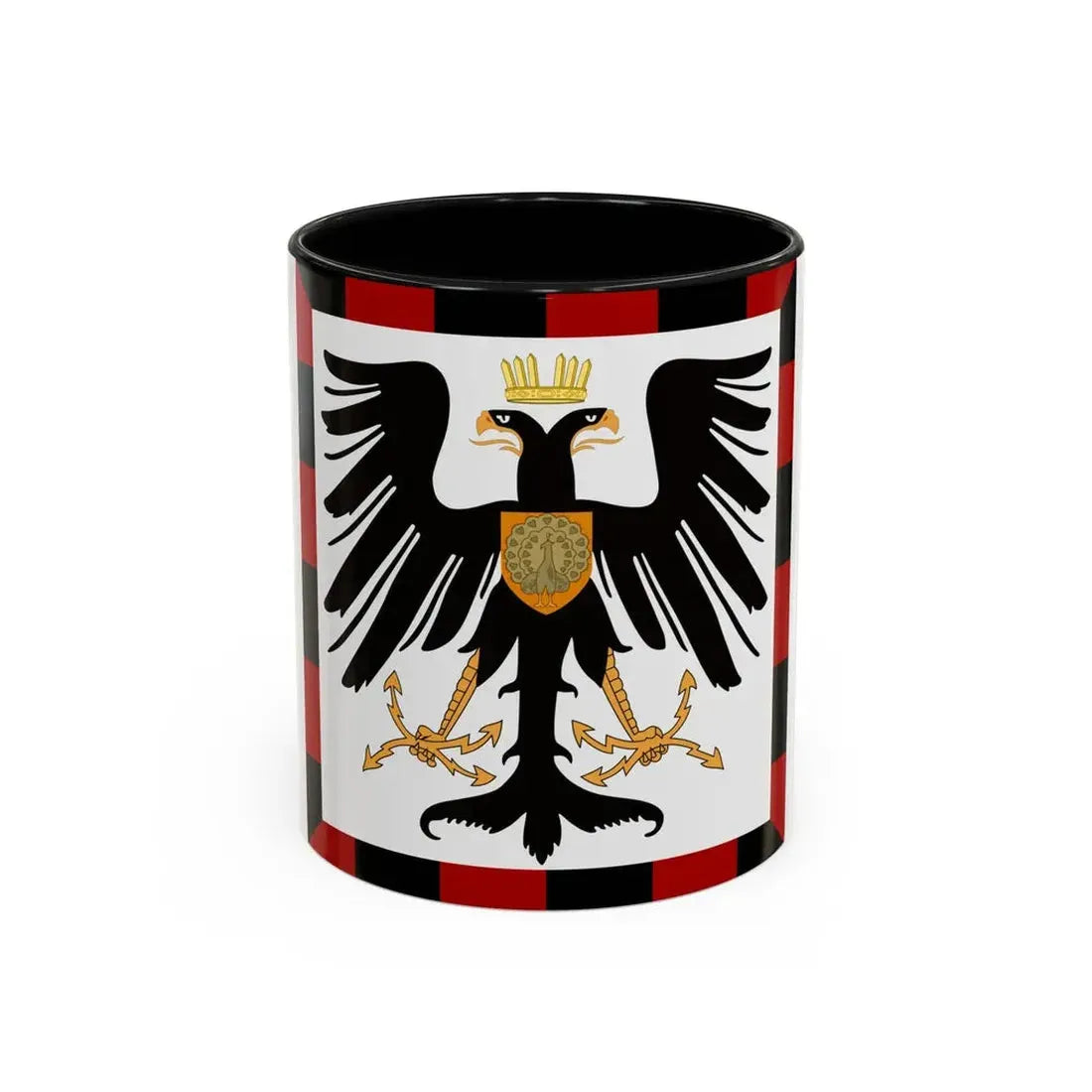 Principality of Albania Crown Prince's standard House of Wied - Accent Coffee Mug 11oz Black - Go Mug Yourself