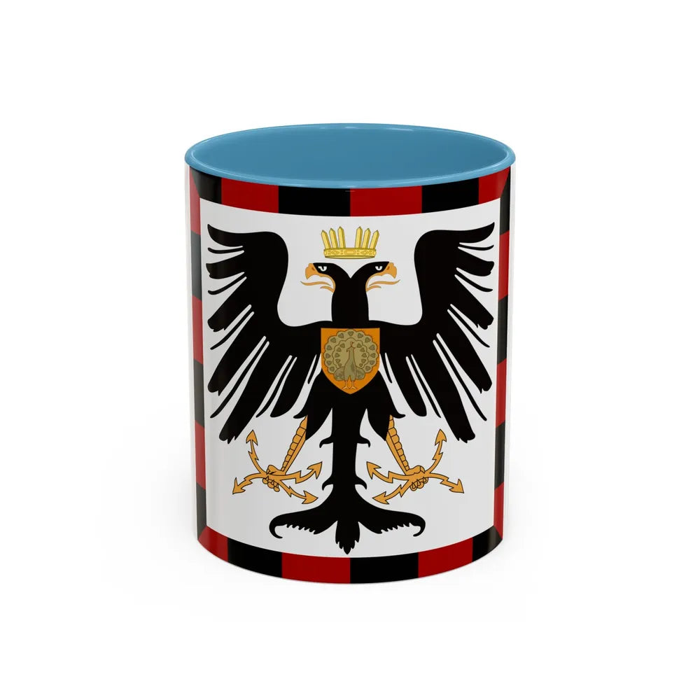Principality of Albania Crown Prince's standard House of Wied - Accent Coffee Mug 11oz Light Blue - Go Mug Yourself