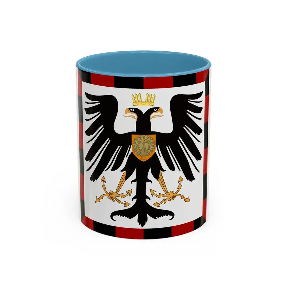 Principality of Albania Crown Prince's standard House of Wied - Accent Coffee Mug 11oz Light Blue - Go Mug Yourself