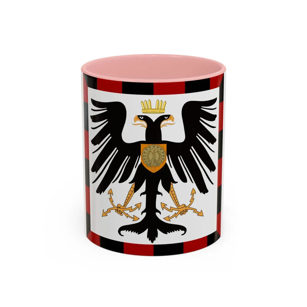 Principality of Albania Crown Prince's standard House of Wied - Accent Coffee Mug 11oz Pink - Go Mug Yourself