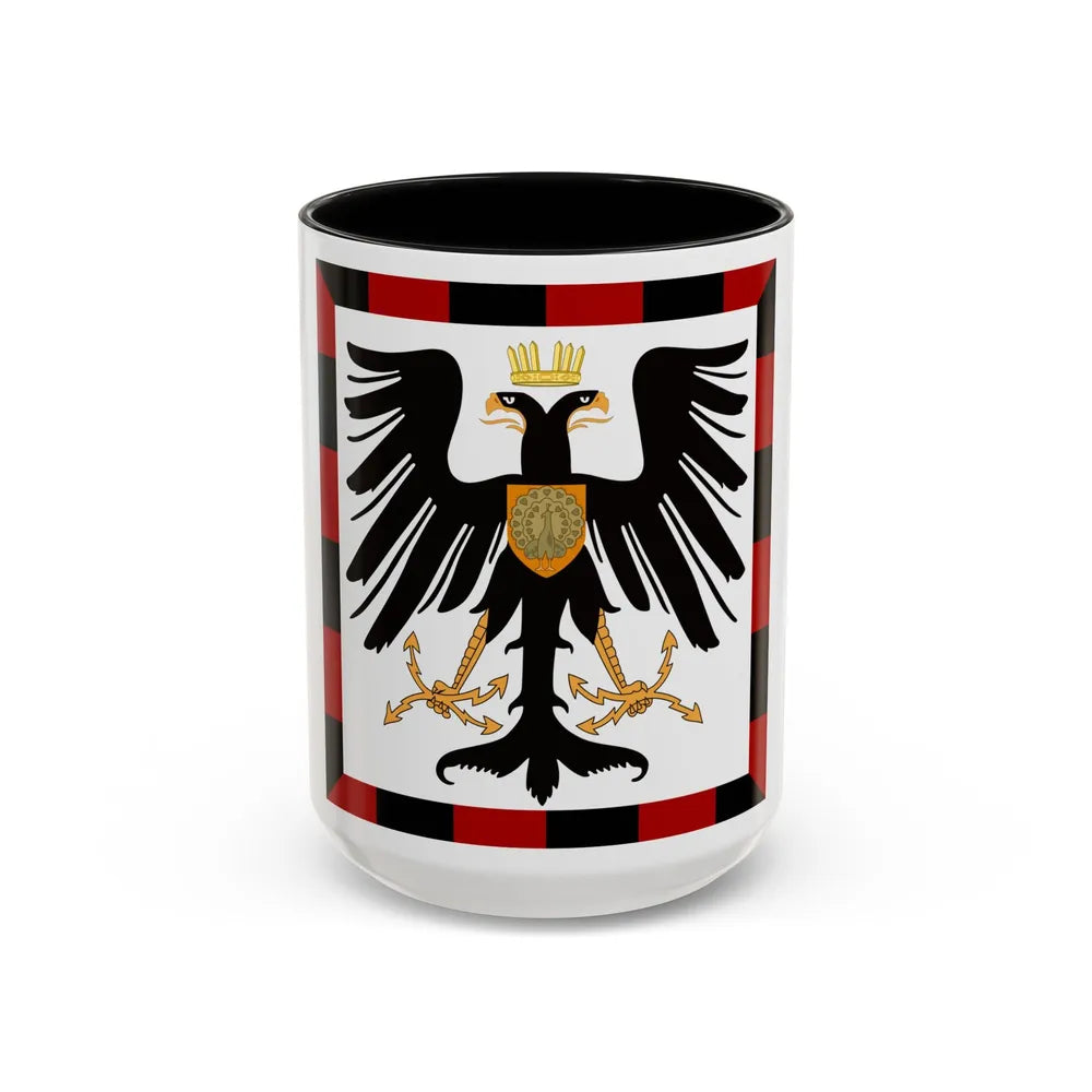Principality of Albania Crown Prince's standard House of Wied - Accent Coffee Mug 15oz Black - Go Mug Yourself