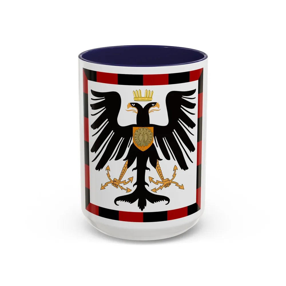 Principality of Albania Crown Prince's standard House of Wied - Accent Coffee Mug 15oz Navy - Go Mug Yourself