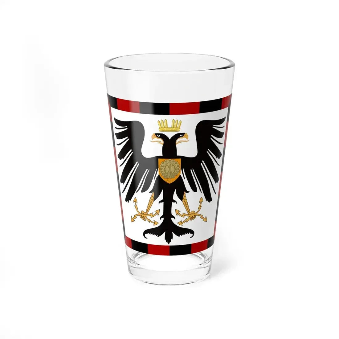 Principality of Albania Crown Prince's standard House of Wied - Pint Glass 16oz 16oz - Go Mug Yourself