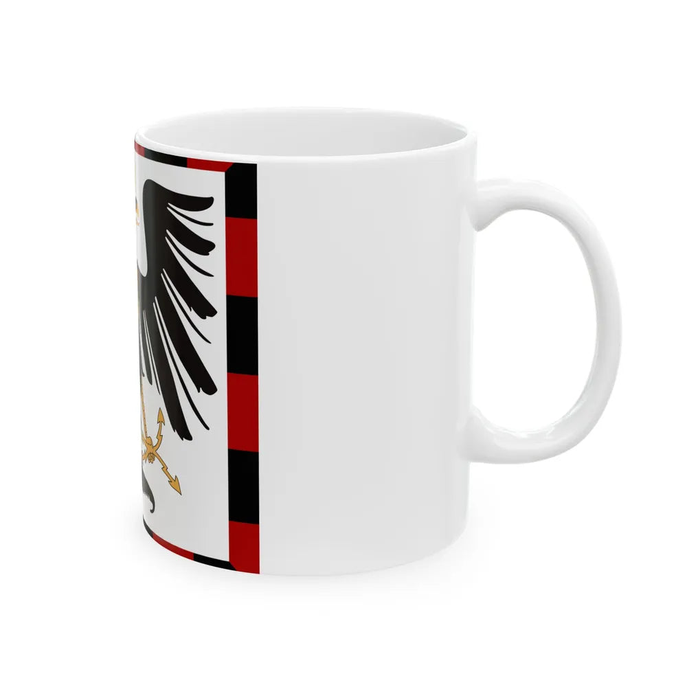 Principality of Albania - Crown Princes standard House of Wied (Albania) White Coffee Mug - Go Mug Yourself
