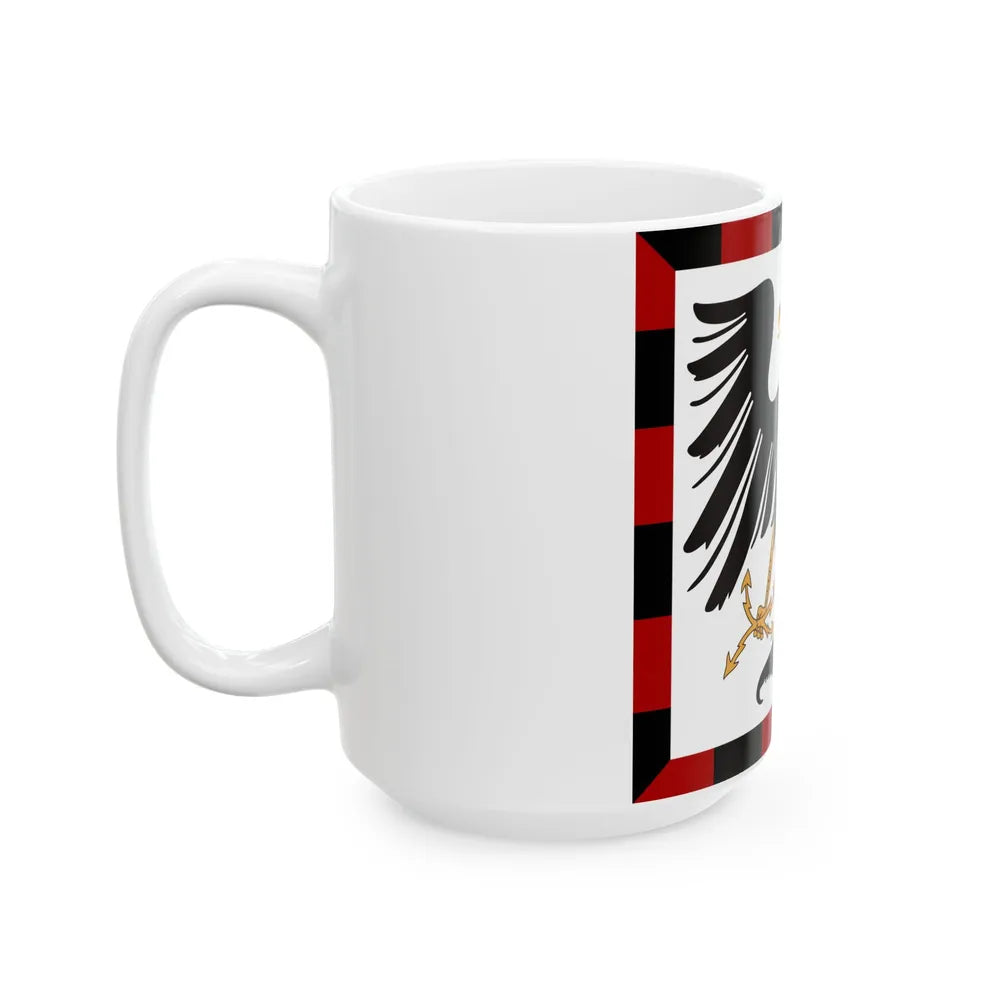 Principality of Albania - Crown Princes standard House of Wied (Albania) White Coffee Mug - Go Mug Yourself