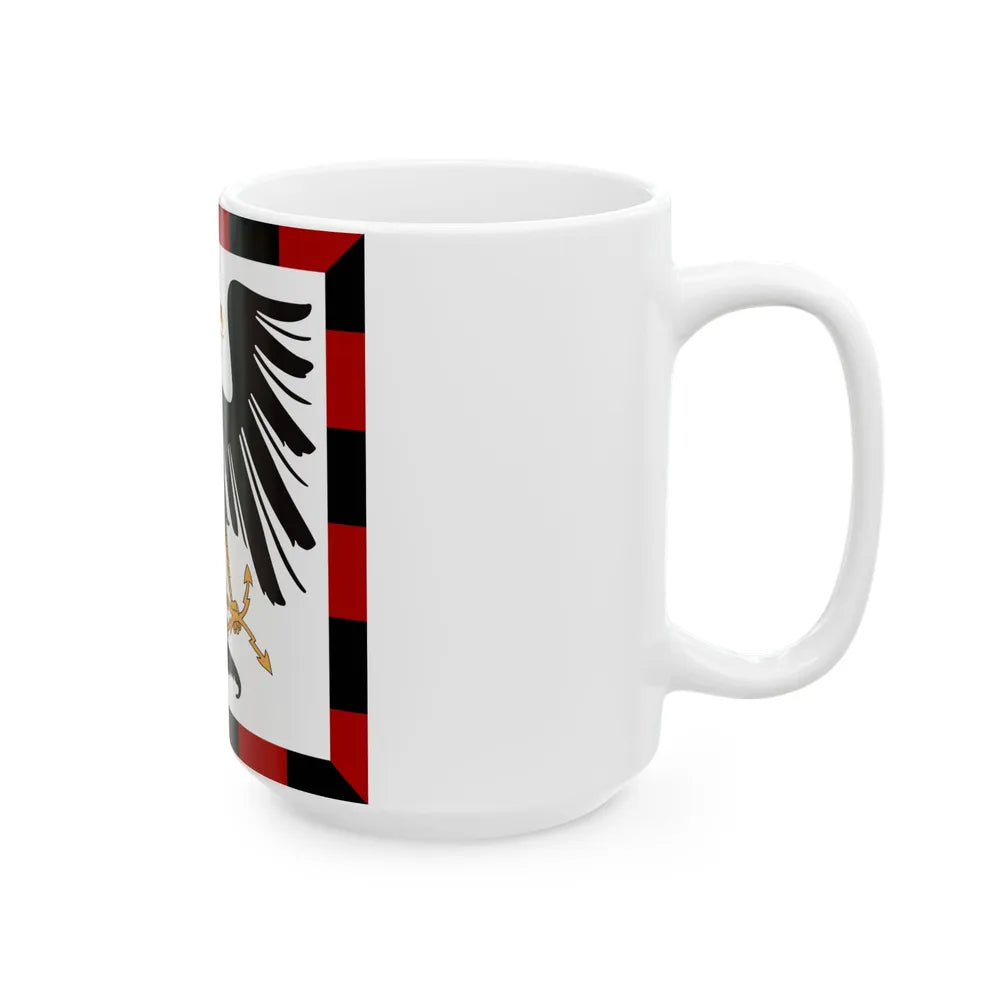 Principality of Albania - Crown Princes standard House of Wied (Albania) White Coffee Mug - Go Mug Yourself