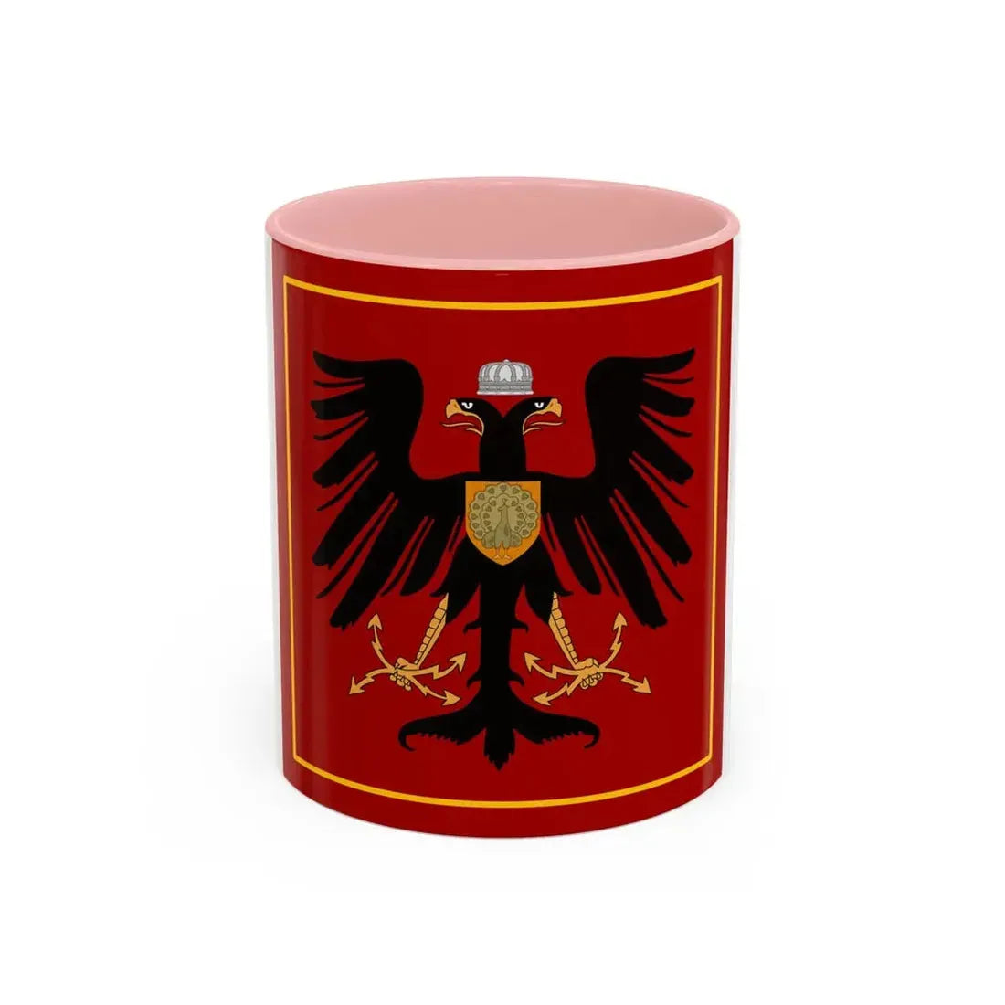 Principality of Albania Princess standard House of Wied - Accent Coffee Mug 11oz Pink - Go Mug Yourself