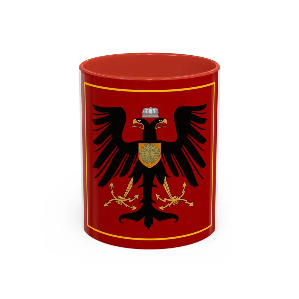 Principality of Albania Princess standard House of Wied - Accent Coffee Mug 11oz Red - Go Mug Yourself