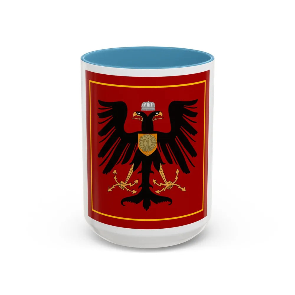 Principality of Albania Princess standard House of Wied - Accent Coffee Mug 15oz Light Blue - Go Mug Yourself