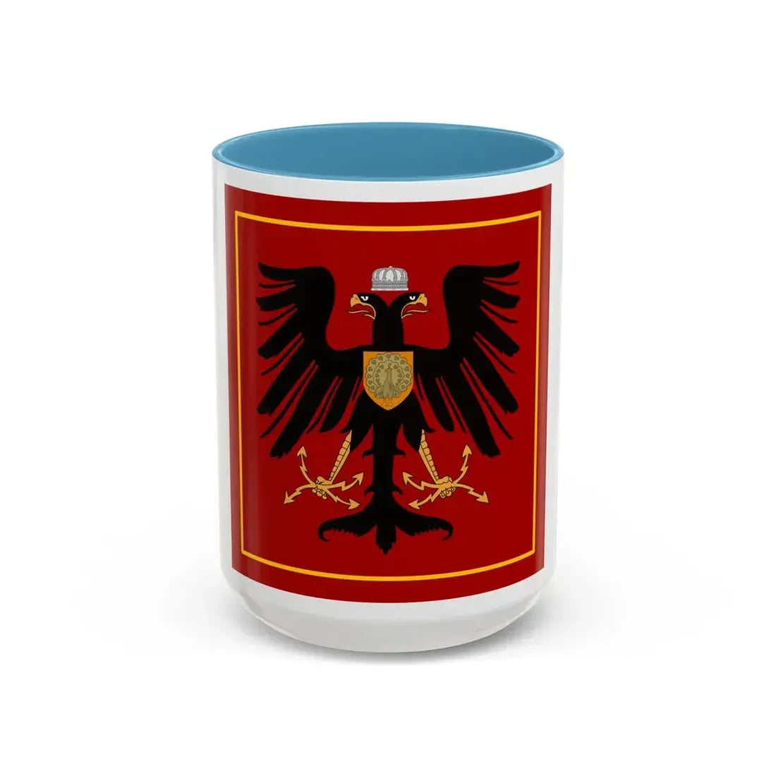 Principality of Albania Princess standard House of Wied - Accent Coffee Mug 15oz Light Blue - Go Mug Yourself