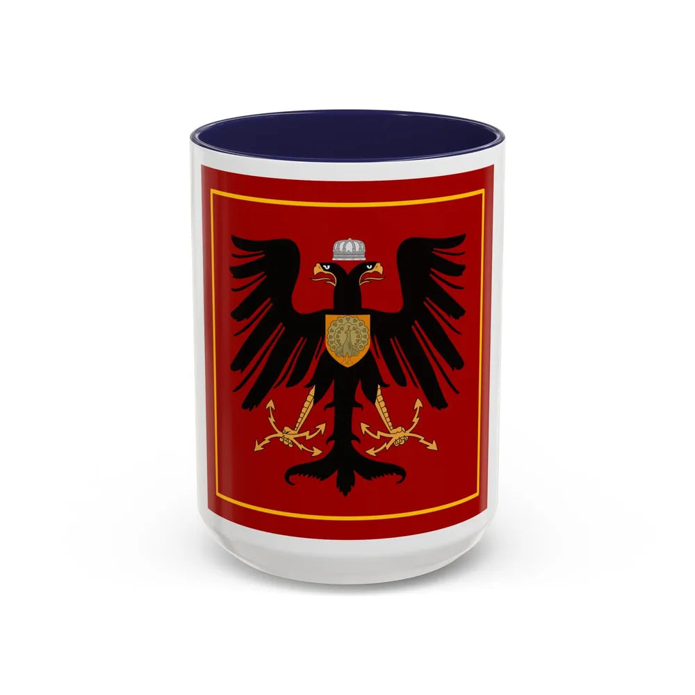 Principality of Albania Princess standard House of Wied - Accent Coffee Mug 15oz Navy - Go Mug Yourself