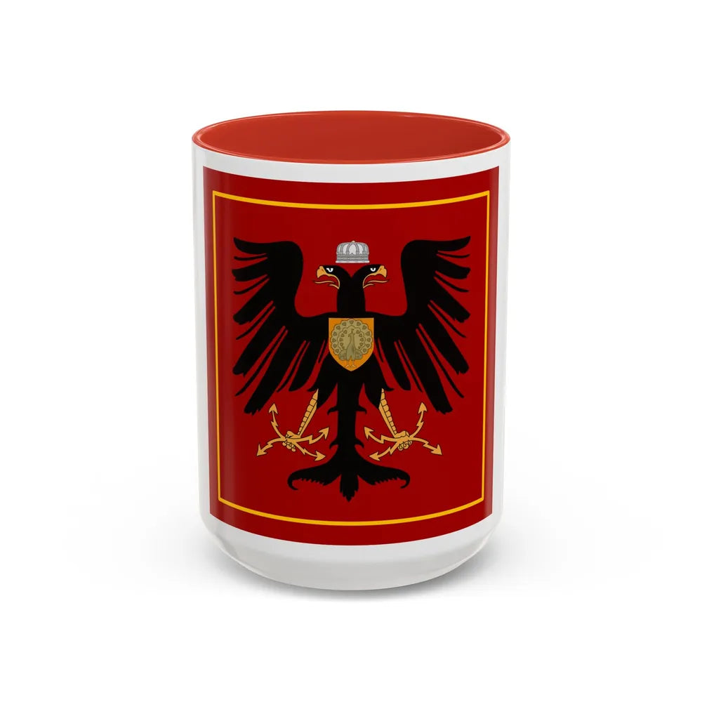 Principality of Albania Princess standard House of Wied - Accent Coffee Mug 15oz Red - Go Mug Yourself