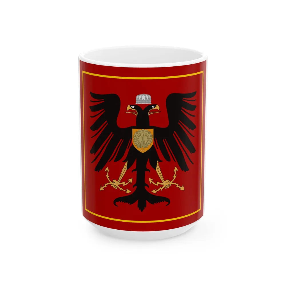 Principality of Albania - Princess standard House of Wied (Albania) White Coffee Mug 15oz - Go Mug Yourself