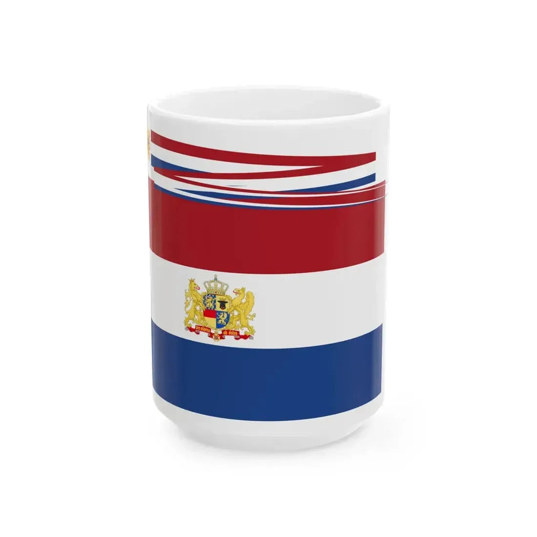 Prins Hendrik der Nederlanden vlag en wimpel 1902-1907 (Netherlands) White Coffee Mug 15oz - Go Mug Yourself