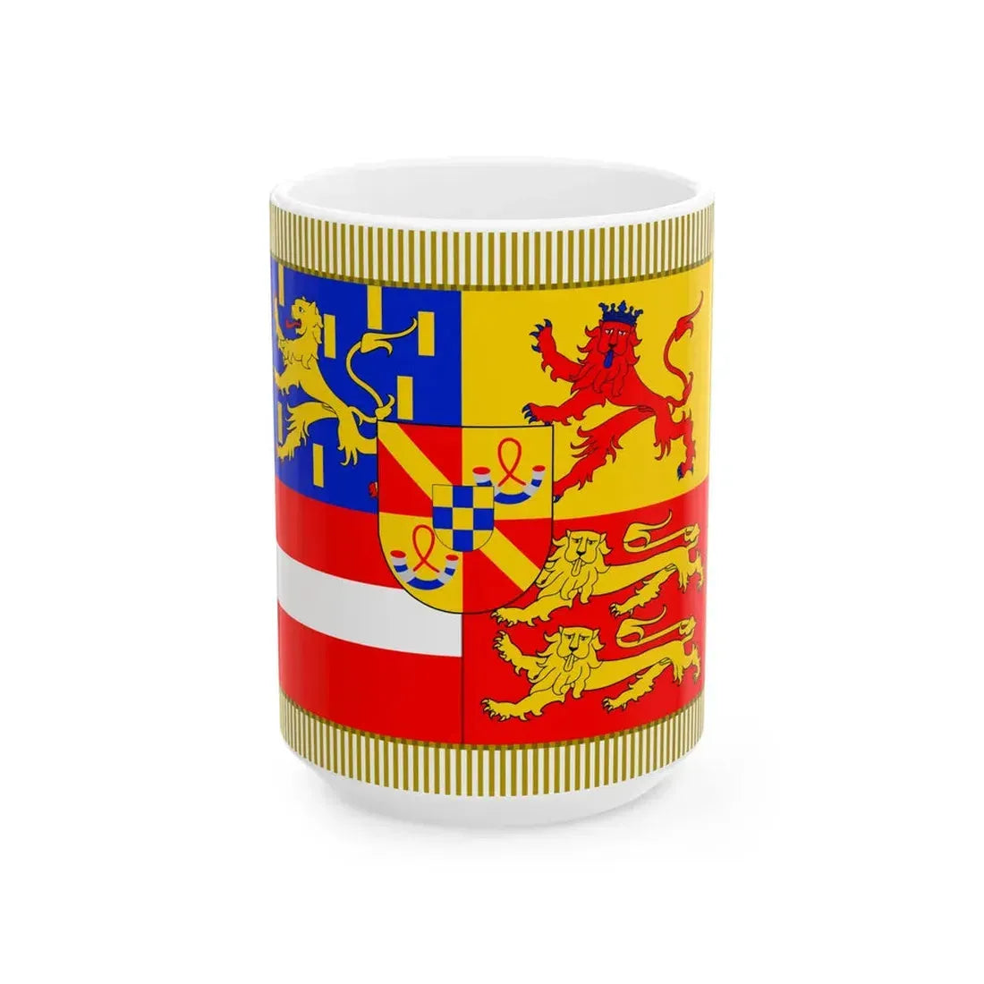 Prins Willem V standaard (Netherlands) White Coffee Mug 15oz - Go Mug Yourself