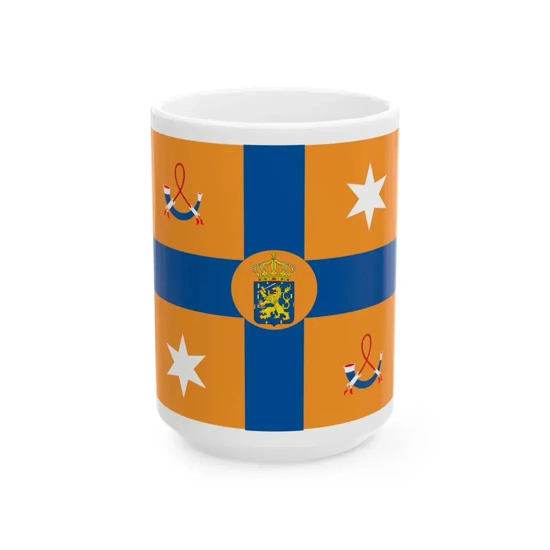 Prinsen van Oranje-Nassau van Vollenhoven (Netherlands) White Coffee Mug 15oz - Go Mug Yourself