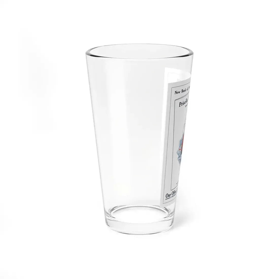 Priscilla Embroideries adv, The Modern Priscilla, June 1916 (Magazine Illustration) Pint Glass 16oz - Go Mug Yourself