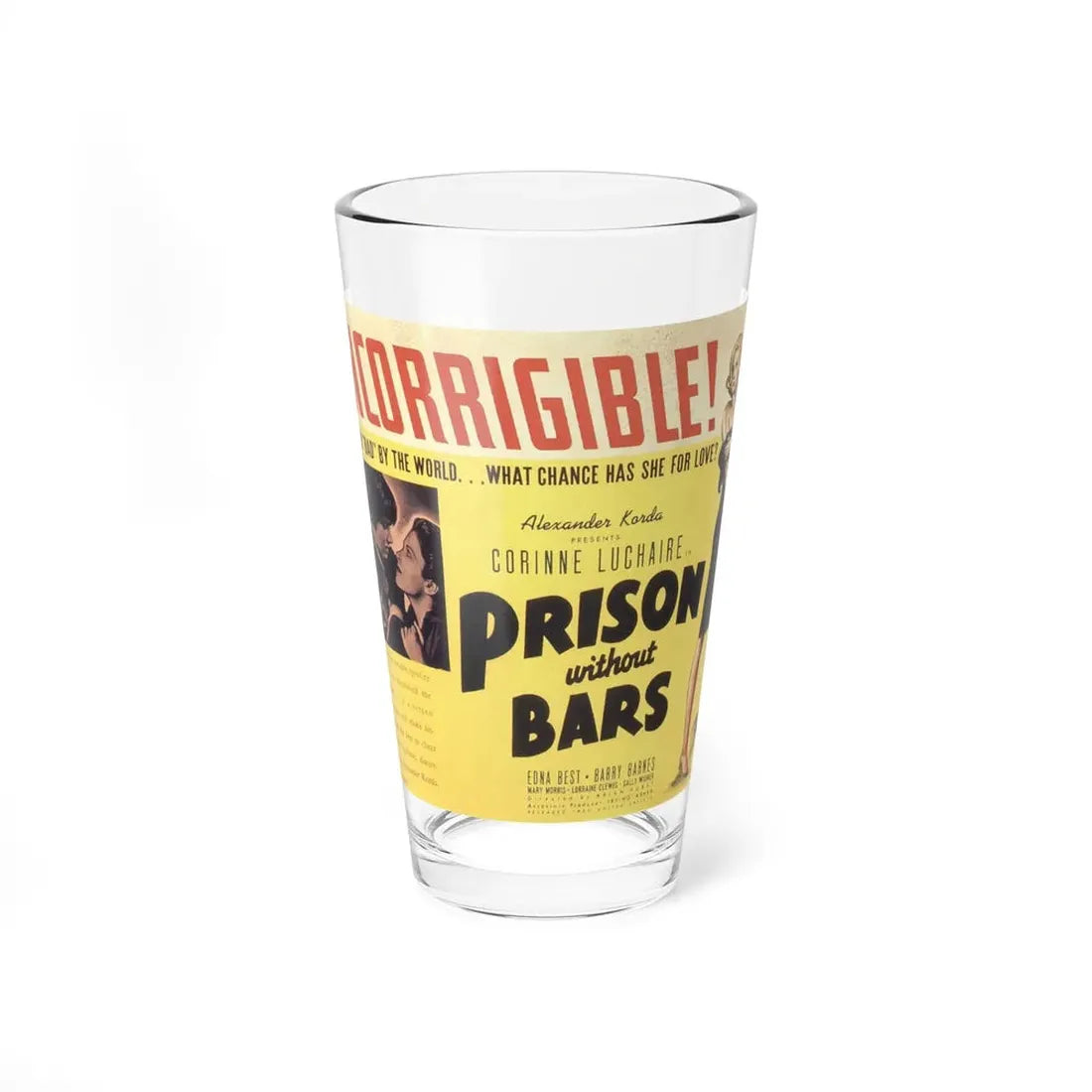 PRISON WITHOUT BARS 1938 Movie Poster - Pint Glass 16oz 16oz - Go Mug Yourself