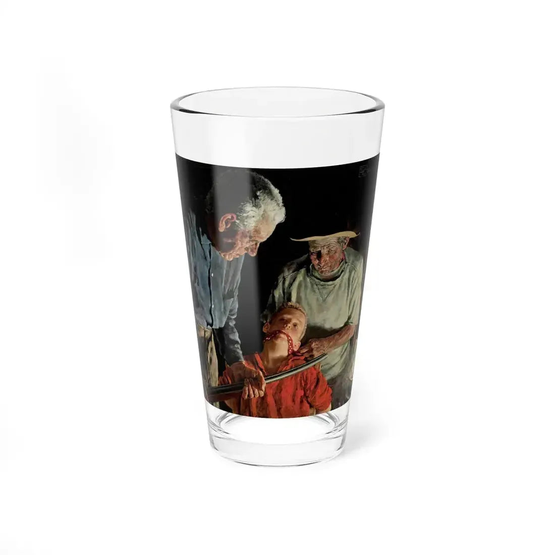 Prisoner (Magazine Illustration) Pint Glass 16oz 16oz - Go Mug Yourself
