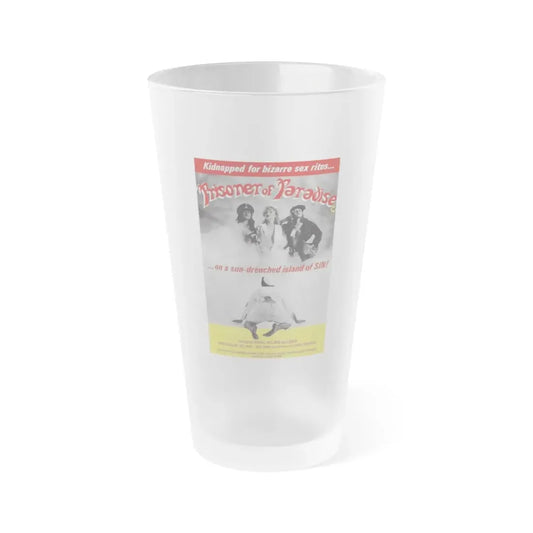 PRISONER OF PARADISE 1980 Movie Poster - Frosted Pint Glass 16oz Default Title - Go Mug Yourself